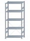 Fachbodenregal Stecksystem, Grundregal, einseitig nutzbar, H2300xB1000xT500, 5 Fachböden, Fachlast 250kg, sendzimirverzinkt