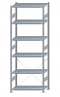 Fachbodenregal Stecksystem, Grundregal, einseitig nutzbar, H2750xB1000xT500, 6 Fachböden, Fachlast 250kg, sendzimirverzinkt