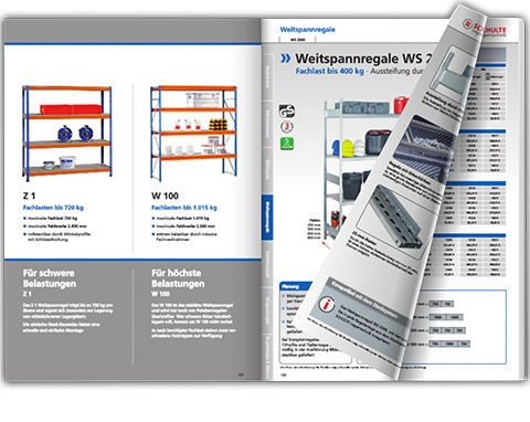 Weitspannregal Blätterkatalog